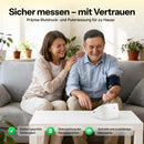 Blutdruckmessgerät für präzise Oberarm-Blutdruck- und Pulsmessung / Sprachansage mit WHO-Bewertung / 2×99 Speicherplätze / Für den Heimgebrauch