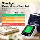 Blutdruckmessgerät für präzise Oberarm-Blutdruck- und Pulsmessung / Sprachansage mit WHO-Bewertung / 2×99 Speicherplätze / Für den Heimgebrauch