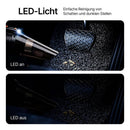 Leistungsstarker Akku-Handstaubsauger Pro / Beutelloser 9500Pa Handstaubsauger für Nass & Trocken / Handsauger mit 2600mAh Akku & LED-Leuchte